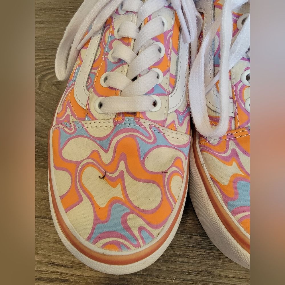 Vans Old Skool Stacked UV Ink Peace Platform Retro Sneakers 6.5 - Picture 9 of 10